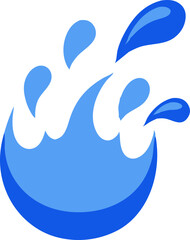 Obraz premium water splash icon svg