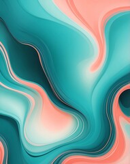 Smooth pastel blend of teal and coral