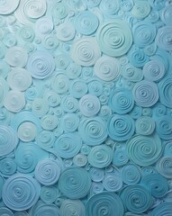 Subtle blend of pastel blue spirals