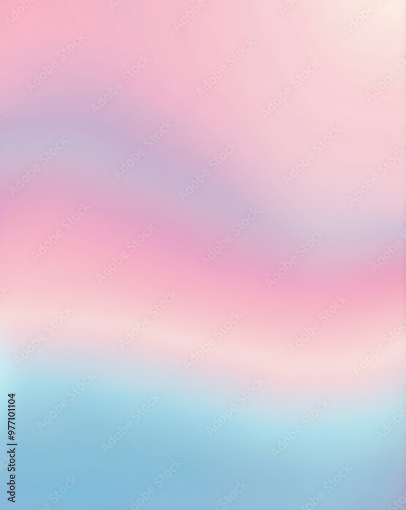 Poster subtle pastel blue to pink gradient