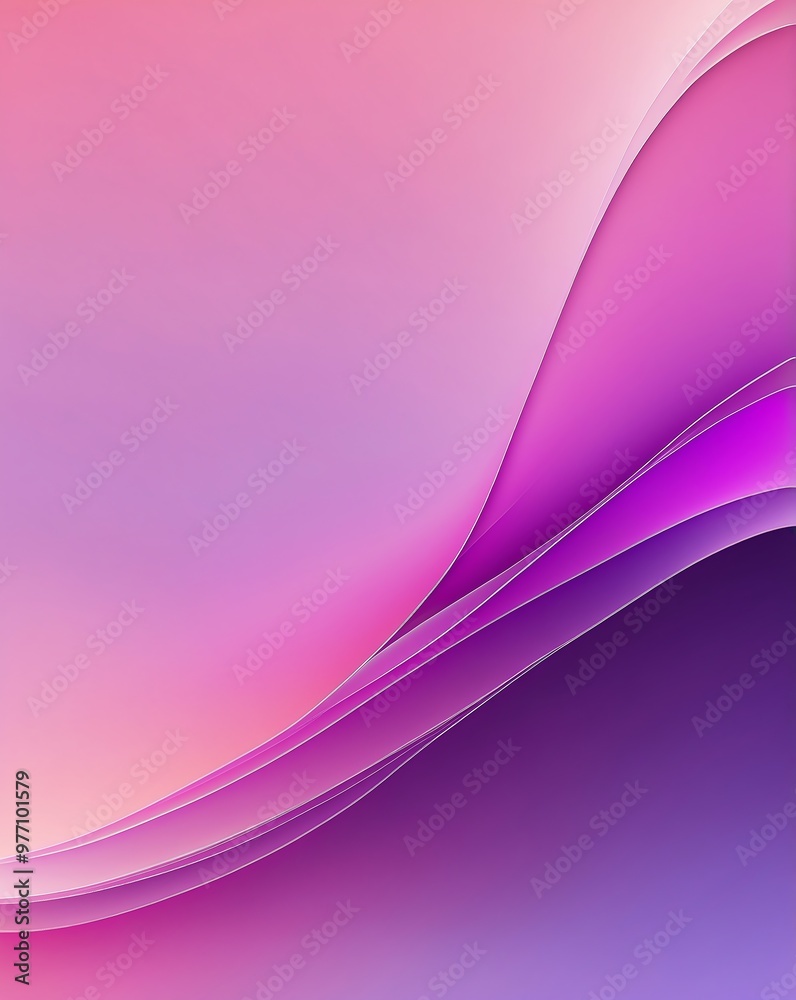 Wall mural subtle purple to pink gradient abstract