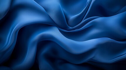 Obraz premium Abstract Blue Draped Fabric Texture