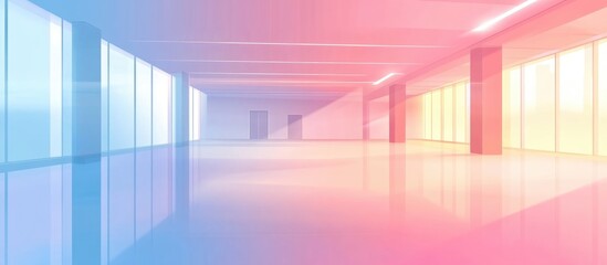 Obraz premium Blurred Background Of Convention Center With Copy Space