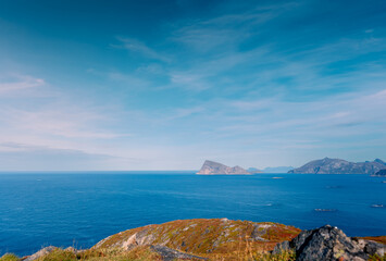 sunset over the Norway sea