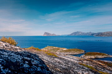 sunset over the Norway sea