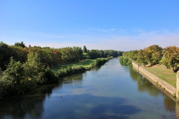 Fototapeta premium Aude River in Carcassonne, France