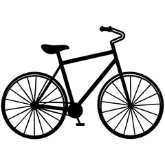 Bicycle vector, cartoon, clipart, and line art design for creative digital projects.