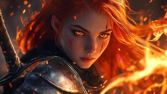 Fototapeta A character from the game. Website header or desktop wallpaper