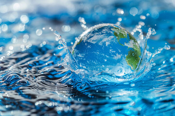 Beautiful greeting card with holiday composition for world environment day