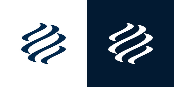 Drill Auger icon logo spiral abstract industrial mining vector isolated