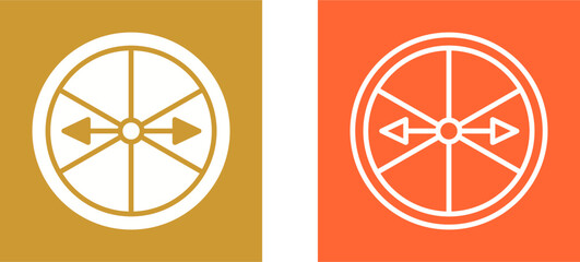 Roulette with Arrow Vector Icon