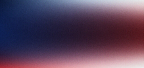 Grainy noisy background, abstract color gradient shape, vibrant glowing blue red white and black noise texture banner design