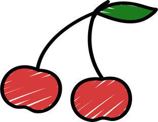 Cute hand drawn emoji doodle