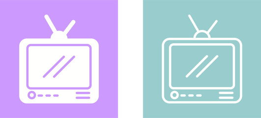 Television Broadcast Vector Icon