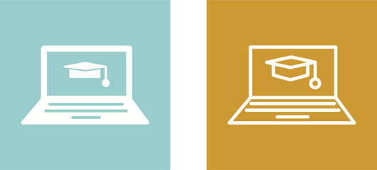 Online Degree Vector Icon