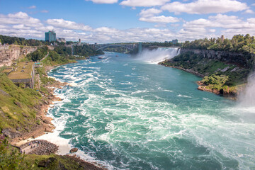American and Bridal Veil Falls form Ontario Canada