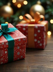 christmas tree with gifts