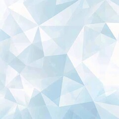 Fototapeta premium Abstract Geometric Background Minimalistic Design with Light Blue Crystal or Low Poly Triangles.