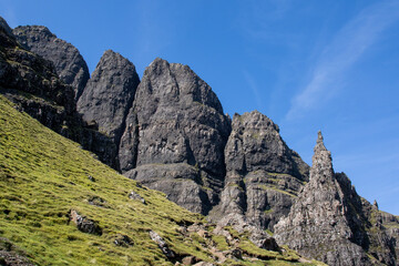 rock formation on the isle of skye in scotland