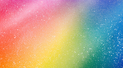 Fototapeta premium Rainbow colors glitter particle background texture poster. Mother's Day, Valentine's Day, Birthday, Merry Christmas, Wedding Card etc. Bright Background Banner.