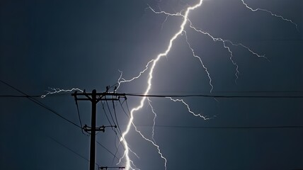 lightning in the night