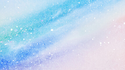 Fototapeta premium Blue tones Glitter particle background texture poster. Mother's Day, Valentine's Day, Birthday, Merry Christmas, Wedding Card etc. Bright Background Banner.