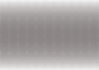 Seamless Monochrome Vector Screen Tones Isolated On A White Background. Horizontally Repeatable.