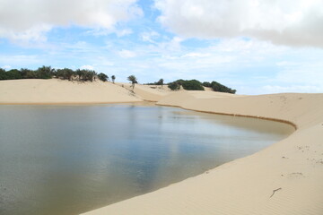 lagoa no Parque Nacional dos Lençóis Maranhenses, 