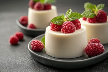 gluten-free panna cotta beautifully presented and deliciously smooth and creamy, without the gluten label