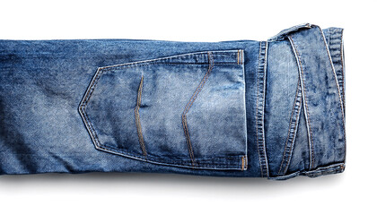 jeans isolated on white background