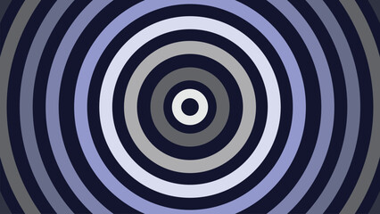 Abstract round spinning vortex style deep data cycle simple smooth line background in dark blue. 