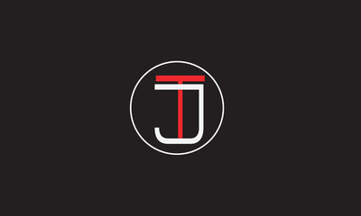 TJ, JT, J, T Abstract Letters Logo Monogram	