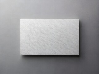 Textured business card mockup on a grey background. 85x55 mm. AI Generative
