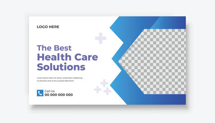 Health care Medical Banner template for youtube