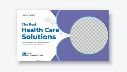 Health care Youtube Thumbnail template