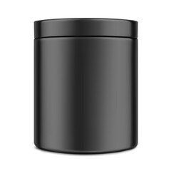 Blank cosmetic package container for creme, mask. Vector illustration isolated on white background. Can be use for your design, advertising, promo and etc. EPS10.