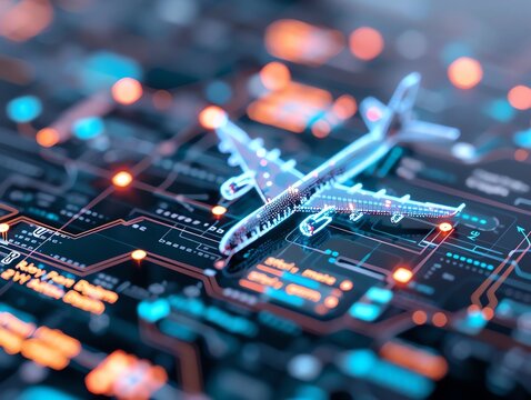 itinerary being updated in real-time on a digital interface, representing real-time booking updates and on-the-go adjustments.