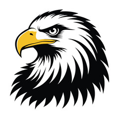 Eagle silhouette vector isolated on a white background