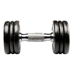 Fototapeta premium Dumbbell isolated on PNG transparent background
