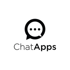 chat apps logo icon vector