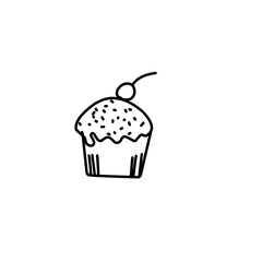 Doodle Of Birthday Party Element 