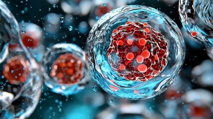 Diagram showcasing the process of cell differentiation, high-quality, clipart, stem cells, tissue development, gene expression, cell specialization, cellular diversity, embryonic development,