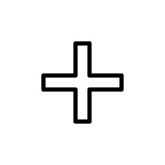 plus, positive icon symbol vector template