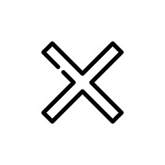 Obraz premium close button icon symbol vector template