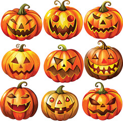 Halloween pumpkin collection