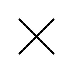 close button icon symbol vector template