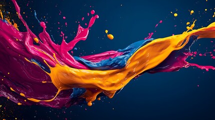 A vibrant and dynamic background of vivid hues, perfect for showcasing creative expression.







