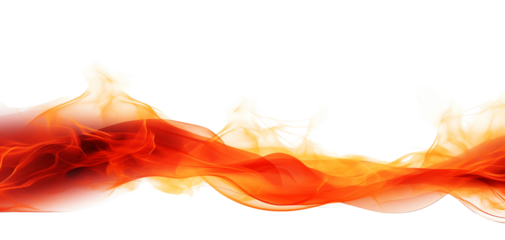 A vibrant wave of orange and red flames creating a dynamic flow of energy and warmth, perfect for creative backgrounds.
