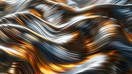 Dynamic lines forming abstract wave patterns.