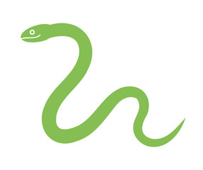 横向きのヘビのイラスト